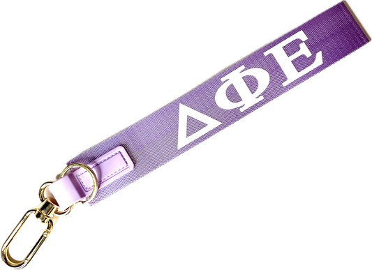 Delta Phi Epsilon Sorority Keychain Wristlet--Fundraiser